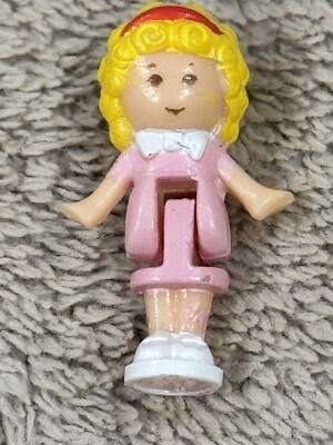 Vintage Polly Pocket Polly's Bedtime Ring 1989 - Polly Figure Only Bluebird