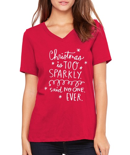 gift funny xmas Women's V-neck 