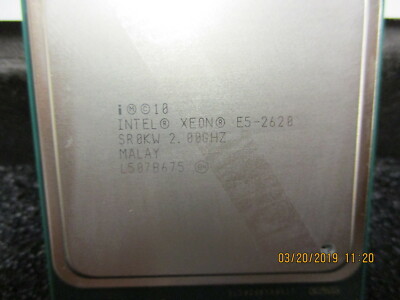 CM8062101048401S R0KW Intel Xeon Processor E5-2620 (15M Cache, 2.00 Clean Pull!