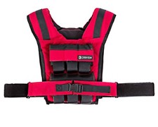 Driven | 28lb Red Weight Vest | Superior Quality | Adjustable Removable Weights