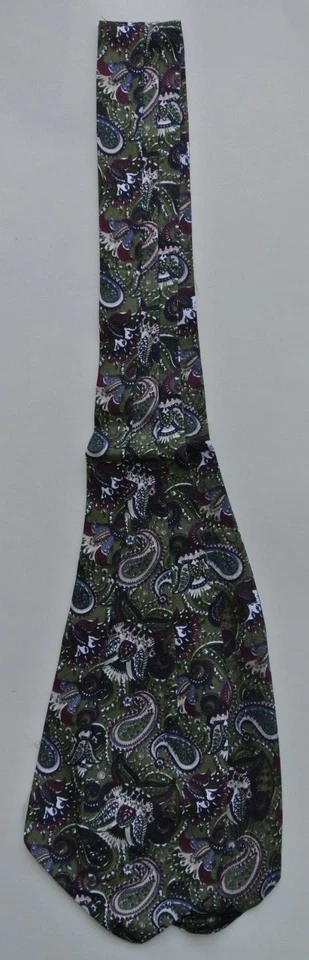 Combo cuadrado de bolsillo verde granate azul cachemira Ascot Cravat mezcla de seda Foto 3 de 4