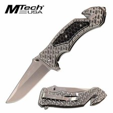 8" MTECH SPRING ASSISTED TACTICAL RESCUE KNIFE RAZOR SHARP BLADE, POCKET CLIP