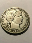 1913-S Barber Half Dollar F++ #1554