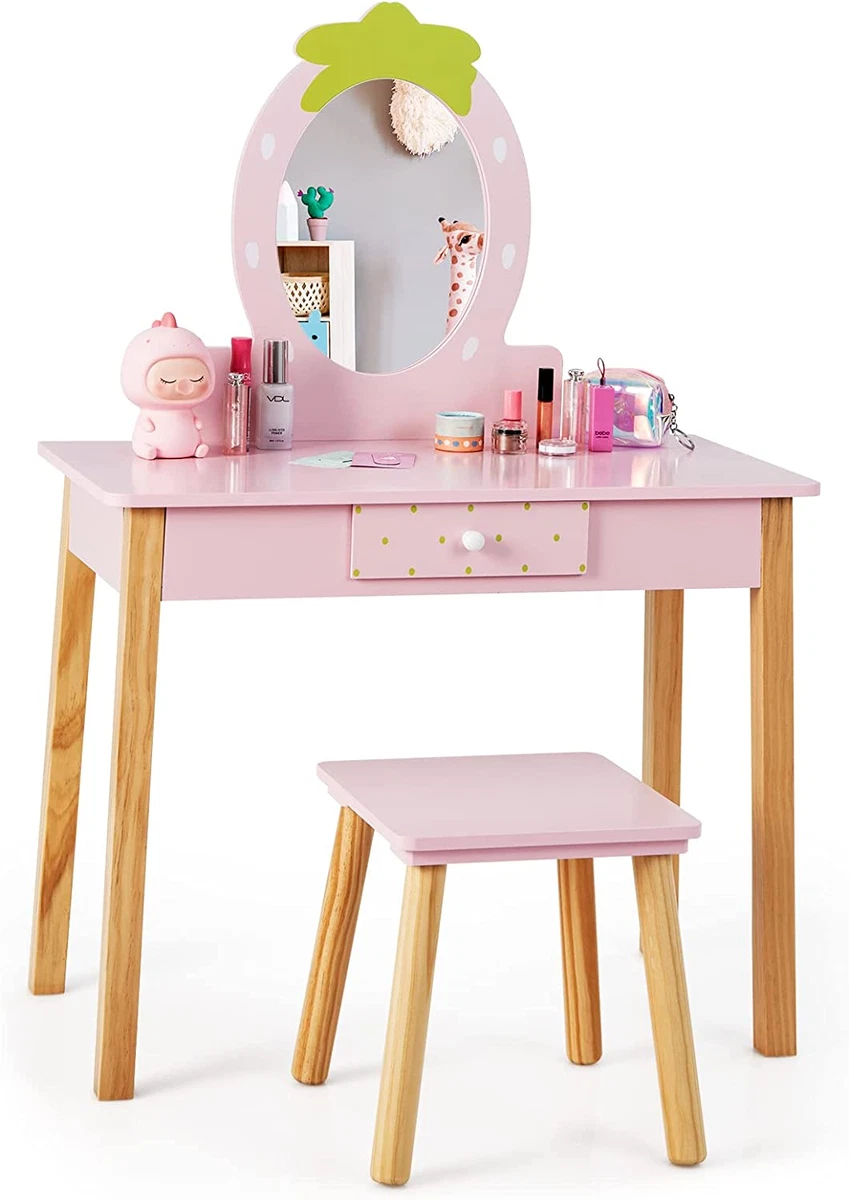 Little girls wooden dressing table hot sale