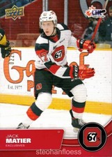 2021-22 Upper Deck CHL Exclusives #58 Jack Matier 022/100 Nashville Predators