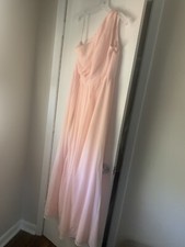 David's Bridal Blush Bridesmaid Dress/Size 12