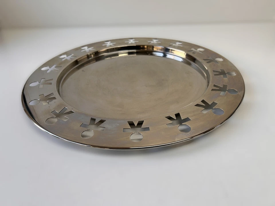 Vassoio Alessi, Girotondo, Vassoio Rotondo 40cm, Acciaio - Immagine 2 di 4