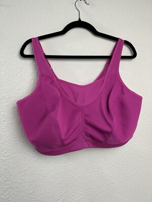Glamorise No-Bounce Camisole Sports Wirefree Bra 1066 Hot Pink 46D BarbieCore