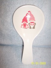 Melamine Spoon Rest Valentine's Day (Or any day) - Gnomes 4.75" X 10" No Box/Tag