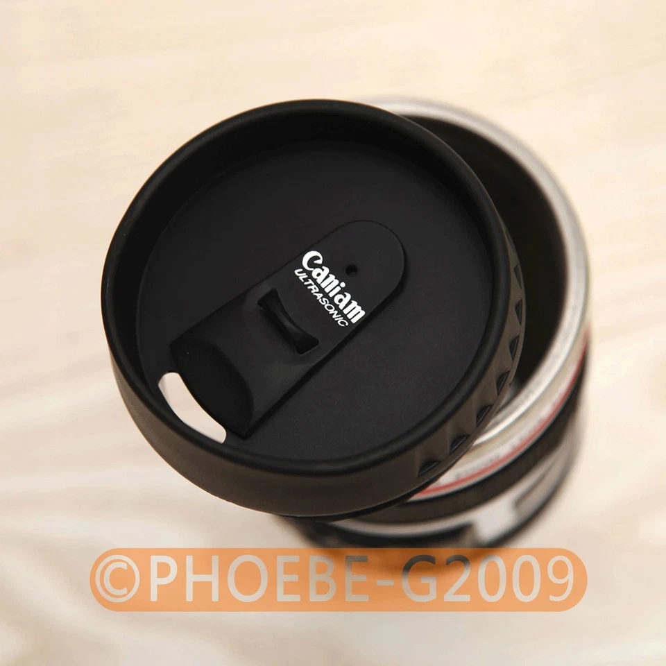 White Caniam Lens 1:1 EF 24-105mm Coffee Mug Cup 5th Gen Gift Stainless Steel - Image 3 of 3