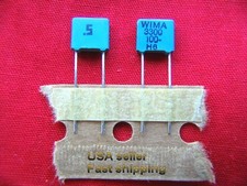 12 pcs - 3300pf 0.0033uf .0033uf 100v WIMA radial metalized poly film caps