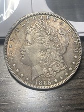 1885 P Morgan Dollar - BU - Tape Toned - As Shown! (#1058)
