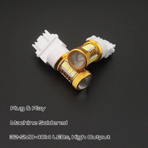 2pcs 6000K 3156 3157 3155 4157 LED Backup Reverse Light Bulbs Bright Xenon White - Picture 3 of 12