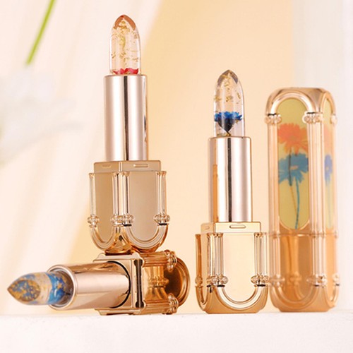Color Changing Lipstick Natural Moisture Hydrating Plumping Clear Jelly Flower - Picture 10 of 14