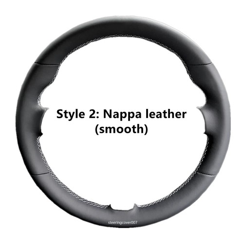 Alcantara Steering Wheel Cover Real Leather Wrap for VOLVO S60 V40 V60 V70 XC60 - Picture 3 of 12