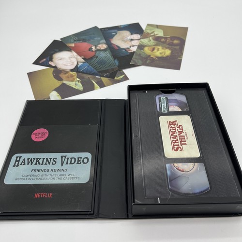 COQUE RETRO VHS Stranger Things Netflix avec saisons 1 et 2 (Blu Ray et DVD) Rare - Photo 6 sur 8