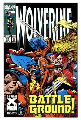 Wolverine #68 NM 9.4 1993 Mark Texeira Cover