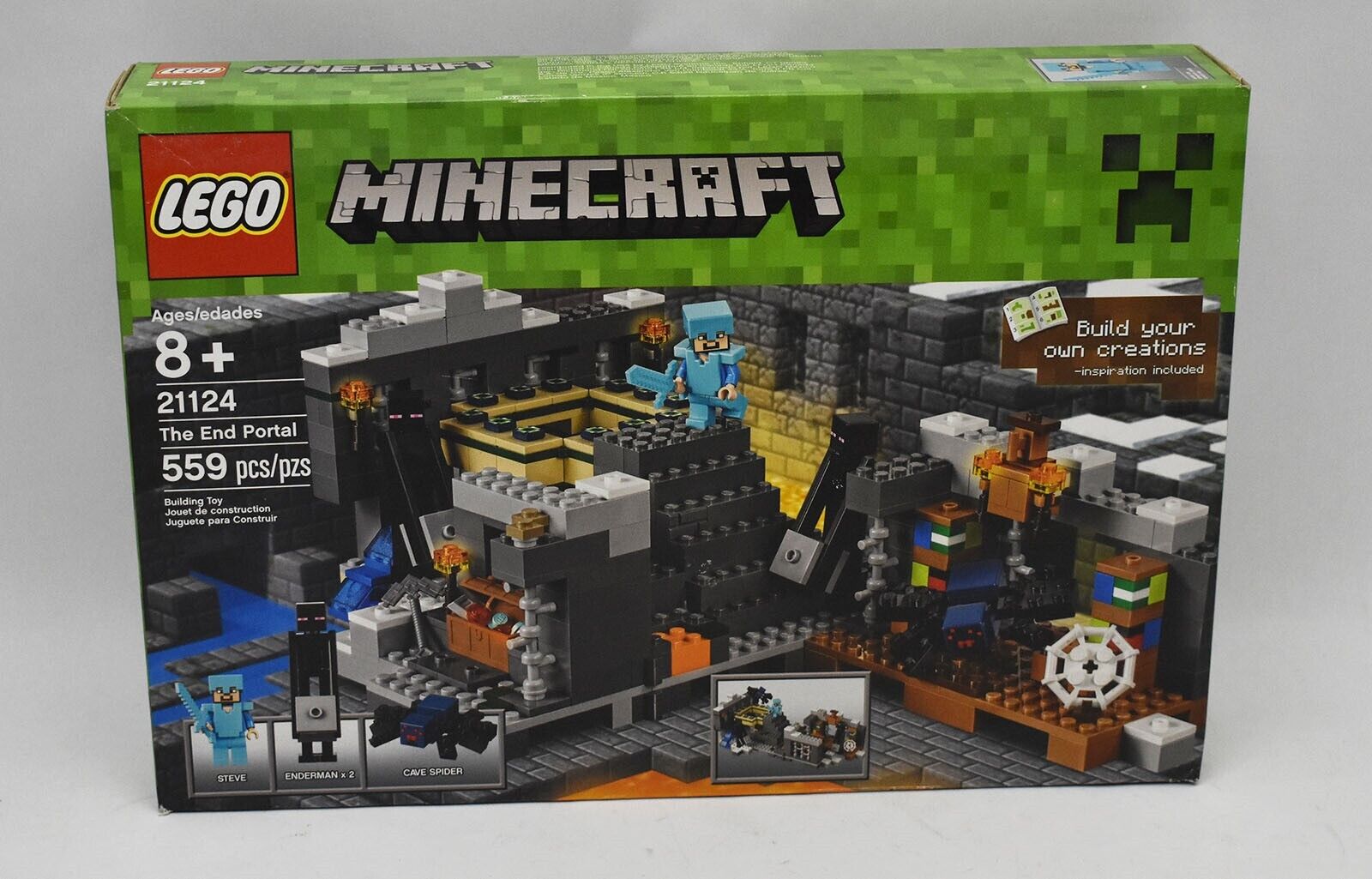 LEGO Minecraft The End Portal 21124 with Cave Spider! 