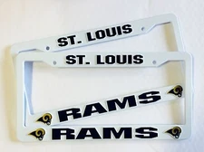 2 St. Louis RAMS License Plate Frame NEW Auto Truck U.S.A. FREE SHIPPING