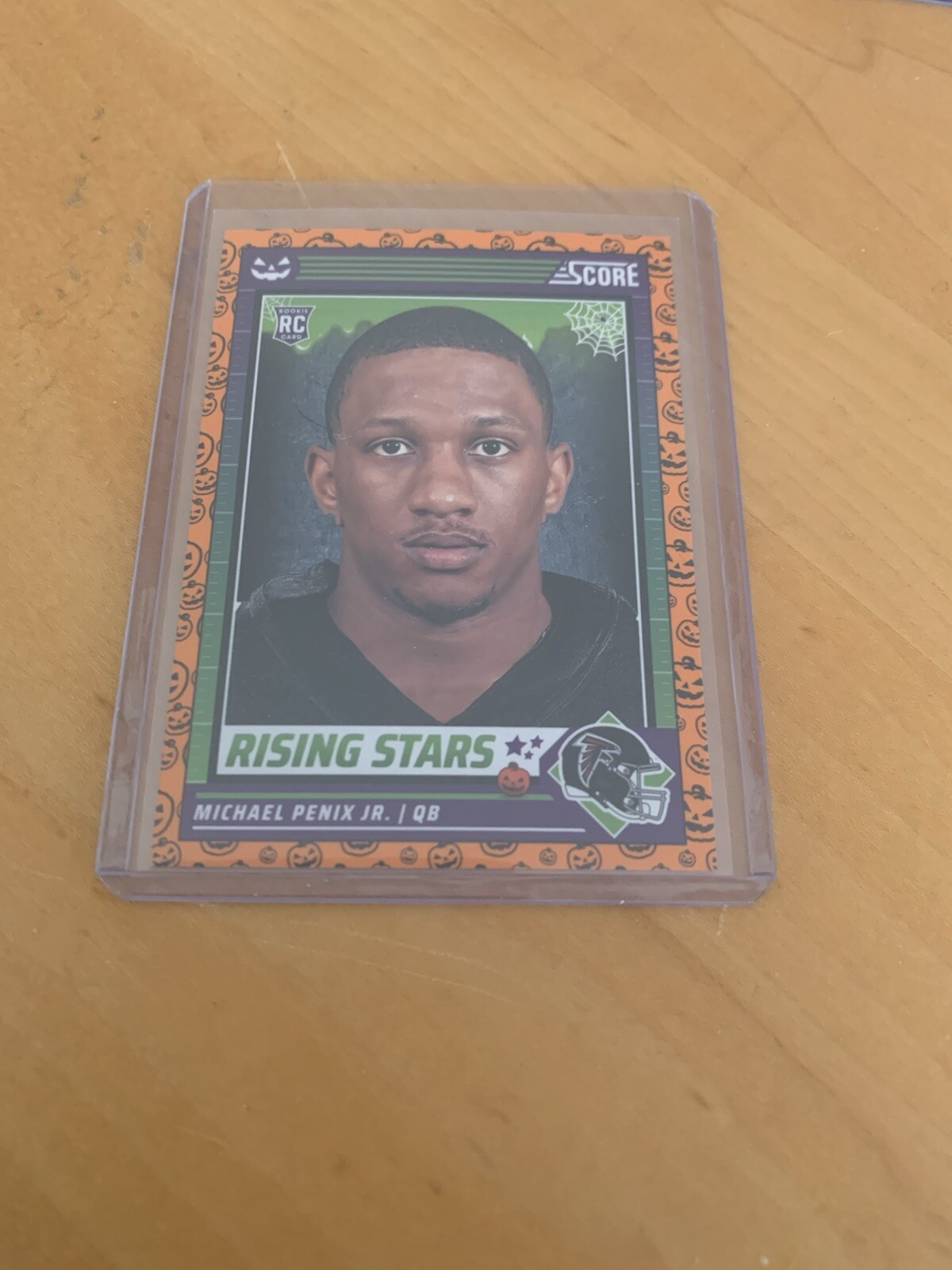 2024 Score-A-Treat Pumpkin Rising Stars Rookie Card RC #39 Michael Penix Jr ATL