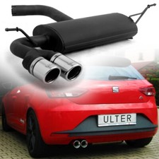 Ulter Sportendschalldämpfer 2x70mm für Seat Leon FR III 1.8 TSI ab Bj 13 Typ 5F1