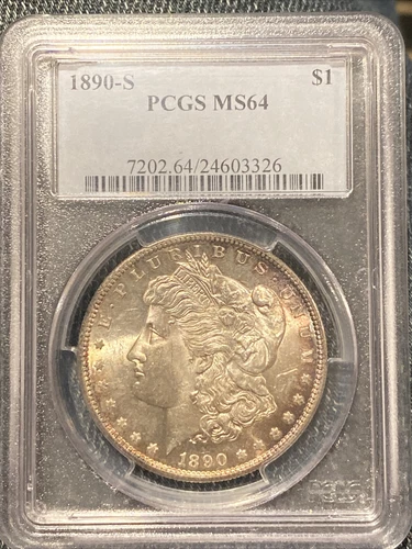 1890-S Morgan Silver Dollar PCGS MS64 - Nice  Coin