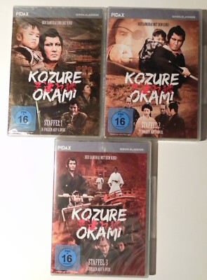 Kozure Okami - Komplett 3 Staffeln 78 Episoden  PIDAX 18 DVDs FSK16 NEU OVP*****