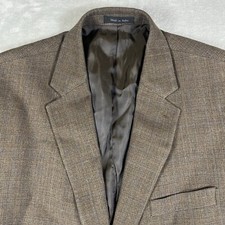 Lauren Ralph Lauren Sport Coat Mens 42L Taupe Blazer Silk Wool ALTERED READ 