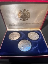 1965 Gardiner&rsquo;s Island Pattern Trial Proof Set Osprey Sterling Round MAKE OFFER!