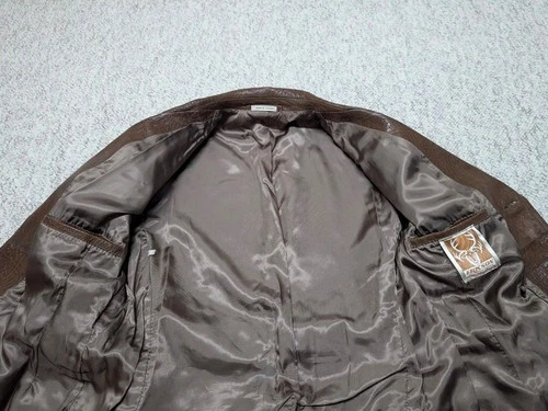 1970s vintage BELTED brown leather 38 trench coat ERICSON overcoat SHERLOCK image 6