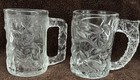 Vintage 1995 McDonald's Batman & Robin Clear Glass Mugs Batman Forever Set Of 2 — photo 1