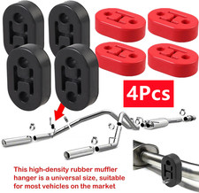 4PCS Poly Polyurethane Exhaust Hanger Mounts 2 Hole Muffler Rubber Universal