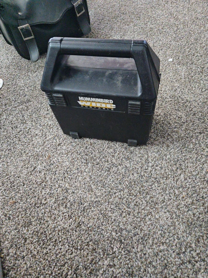 Vintage Humminbird Wide One Portable Fish Finder with Case Transducer - Image 2 of 4