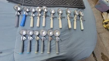 Lot Of 16 Ice Cream Scoops NSF VOLLRATH SUPERIOR  Stainless Steel Used