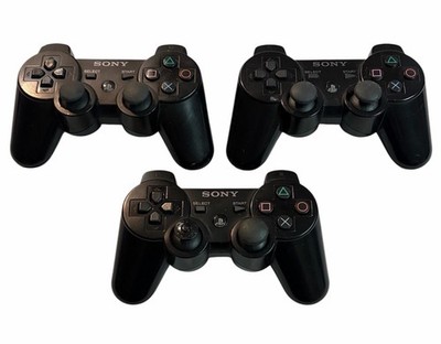 Lot Of 3 PS3 Controllers Parts & Repair All Power Up & Connect Drift Issues OEM
