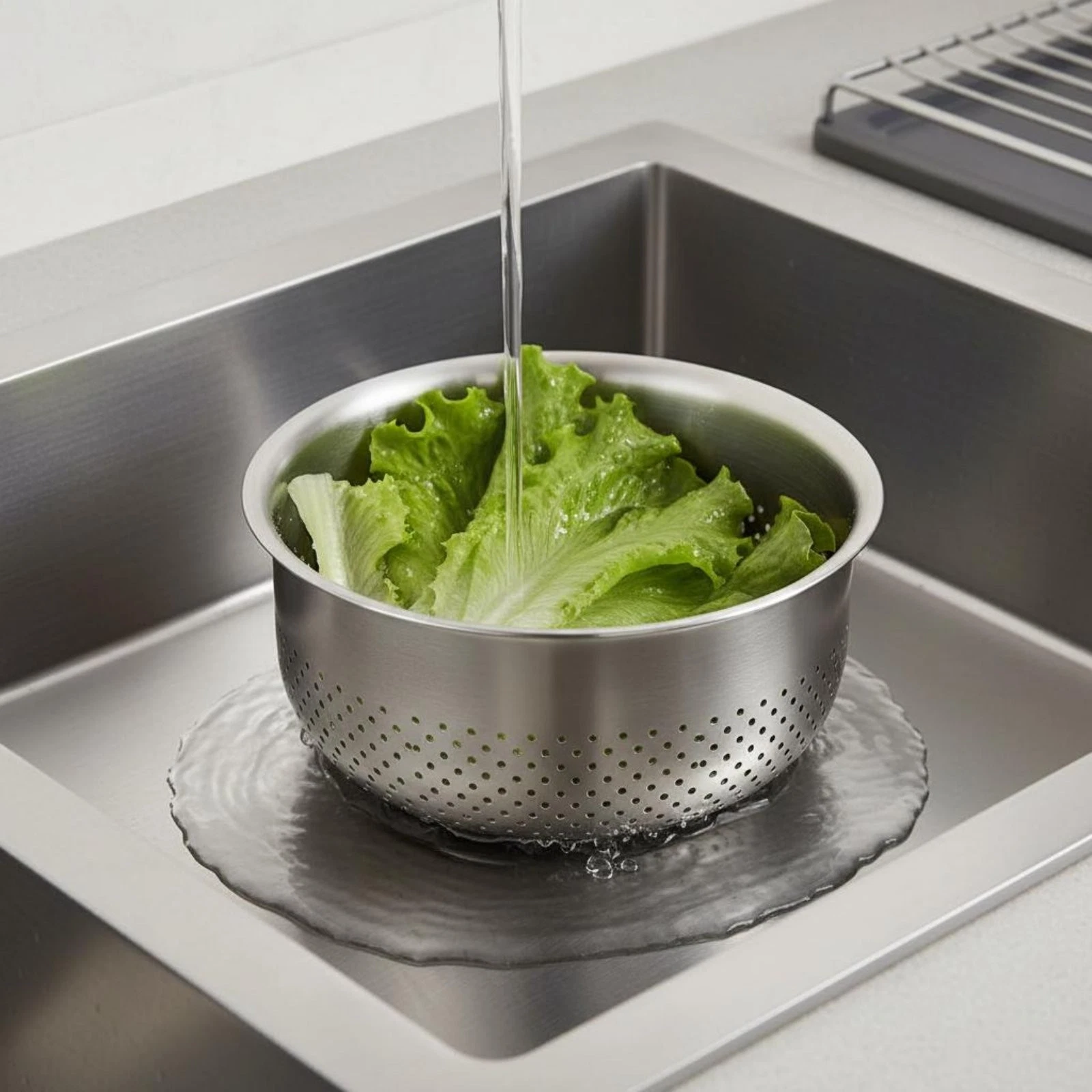 Stainless Steel Colander Bowl Set Thickened Material Metal Food Strainer
