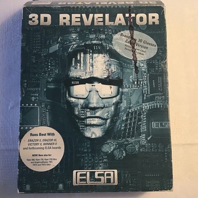 ELSA 3D Revelator mit OVP Retro 3D Brille Kabelversion