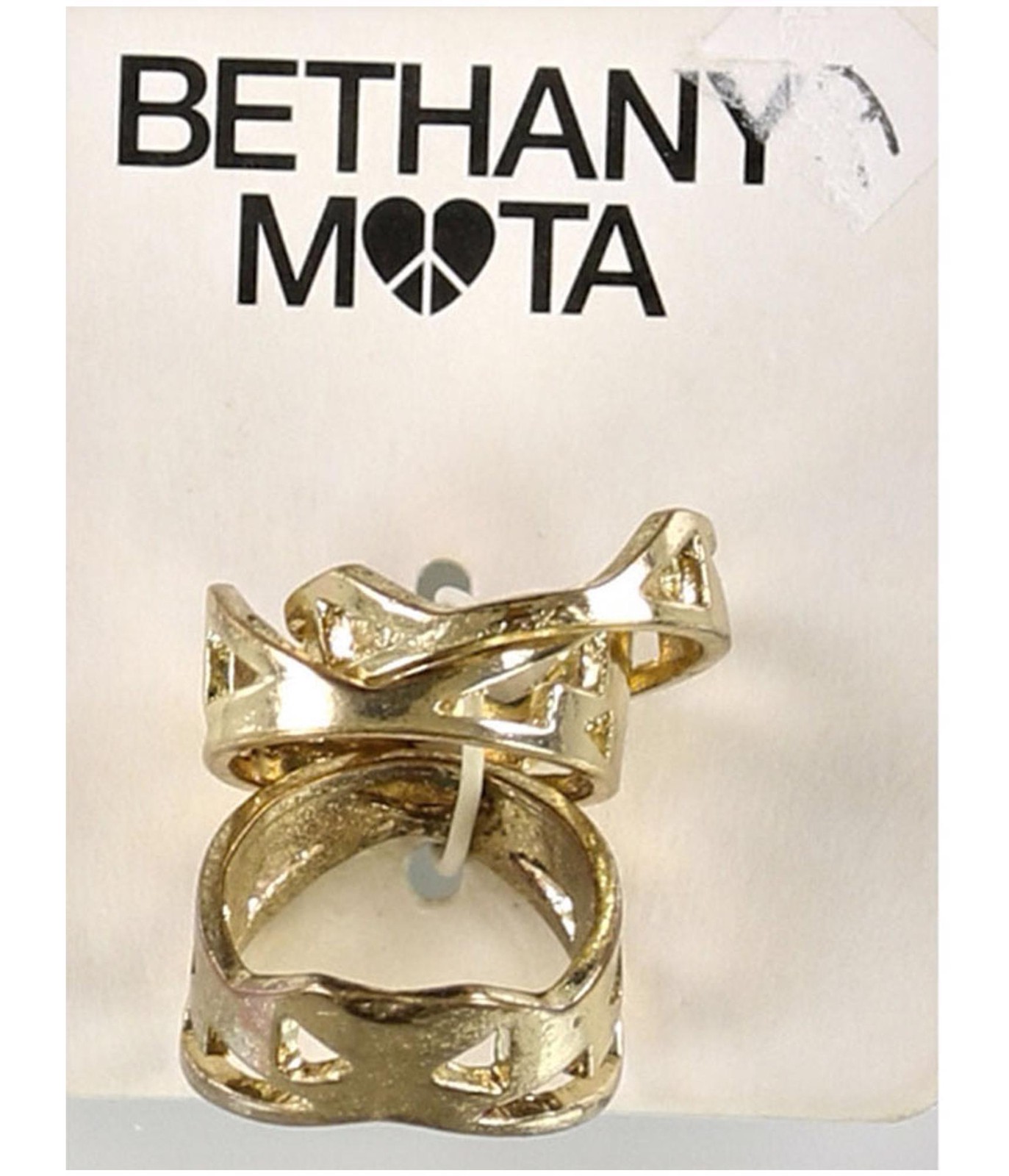 Женское золотое кольцо Aeropostale 3, желтое, 7