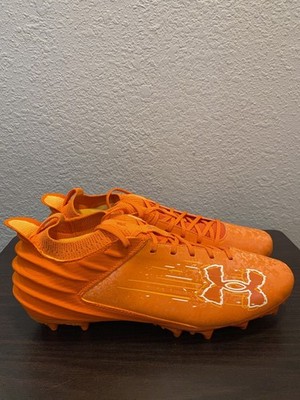 Under Armour Blur 2 MC Suede Orange Football Cleats 3027978-800 Men Size 13