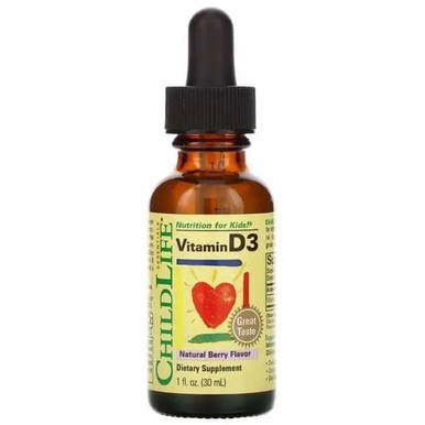ChildLife Vitamin D3 Tropfen Kinder natürlicher Beerengeschmack 30ml 1oz | 24h Versand