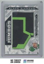 2024-25 UD Black Diamond Rookie Team Logo Jumbos Logan Stankoven #RTL-LS Dallas