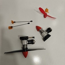 Vintage Model Airplane Engine Parts Lot Propellers Accessories Untested