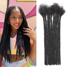 Dreadlock Extensions Human Hair 10-100 Strands 100 Full Handmade Permanent Loc