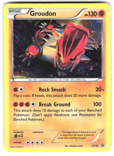 XY Promos #XY52 Groudon POKEMON PROMO MP