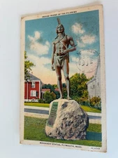 Indian Friend of the Pilgrims Massasoit Statue Plymouth Massachusetts MA