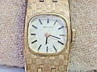 PARTS REPAIR Seiko Watch Women 16mm Gold Dial Gold Tone 11-3399 17j 11A Vintage