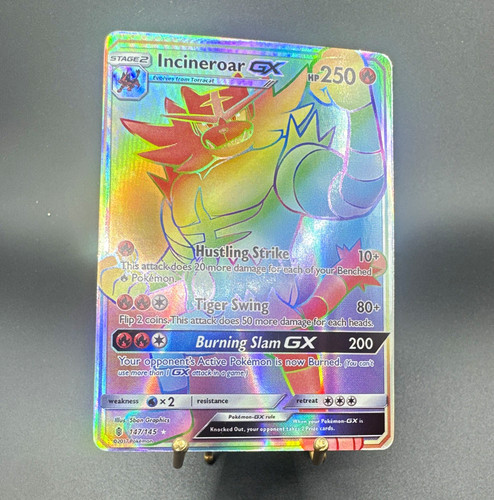 Incineroar GX 147/145 Burning Shadows 2017 Secret Rare Full Art Holo 250 HP