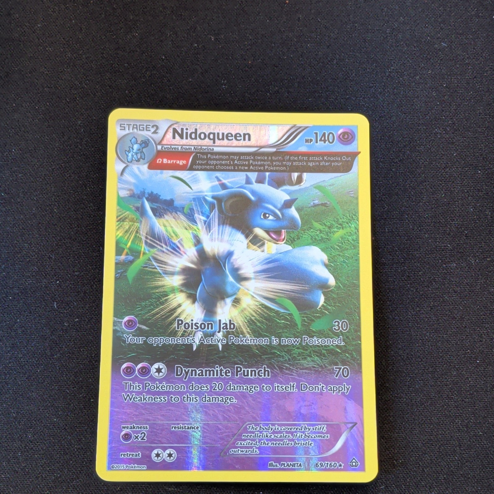 Pokémon Nidoqueen XY Primal Clash 69/160 Reverse Holo Rare Stage 2 HP140