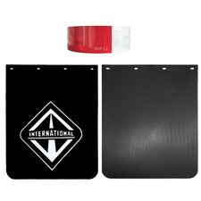 2pcs Black 15t 24x30mud Flaps2x150ft Reflective Tapes Semi Truck Trailer 2pcs Black 15t 24x30mud Flaps2x150ft Reflective Tapes Semi Truck Trailer