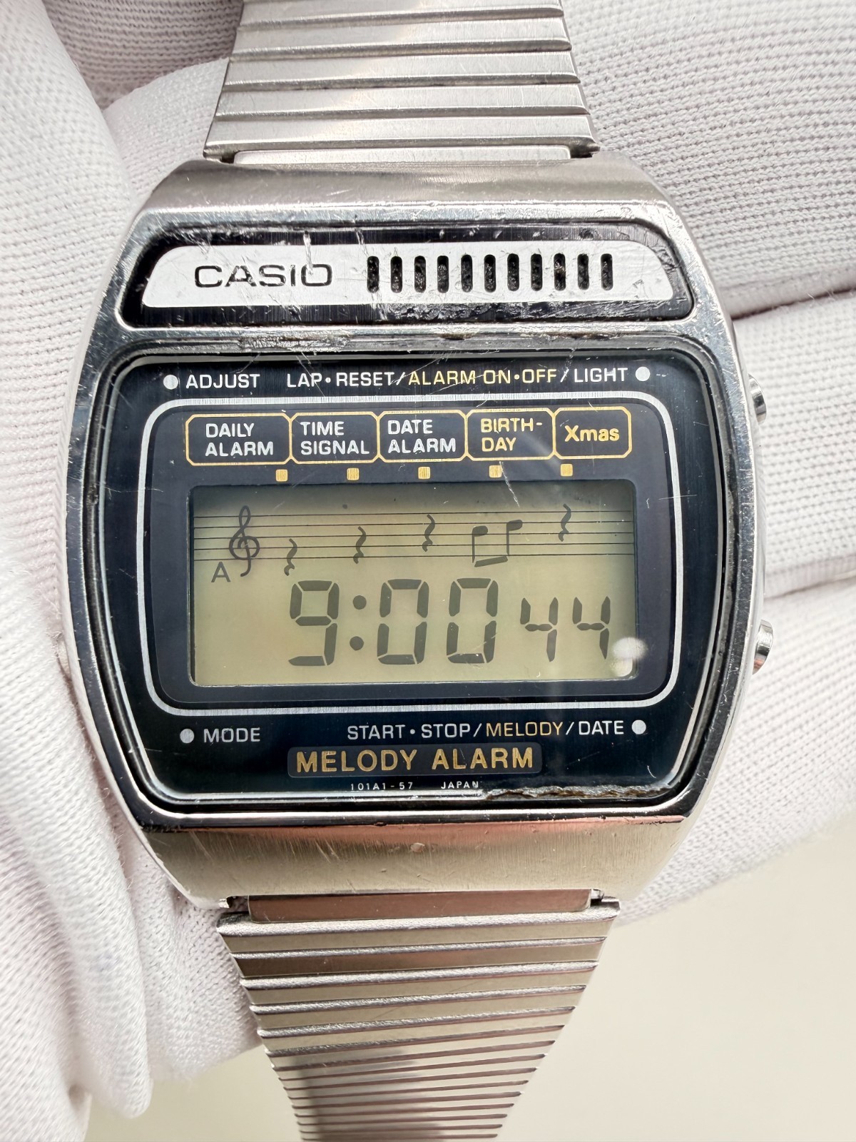 Casio MA-1 Melody Alarm 101A1-57 Vintage 1982 Japanese Digital Watch Running